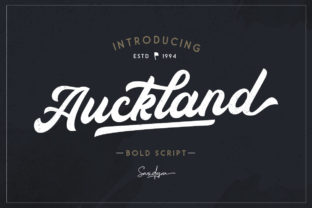 Auckland Script: A Bold Typeface for Eye-Catching Branding