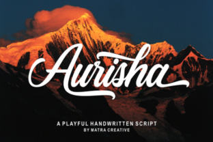Aurisha Script Font – A Handwritten Typeface for Creative Makers