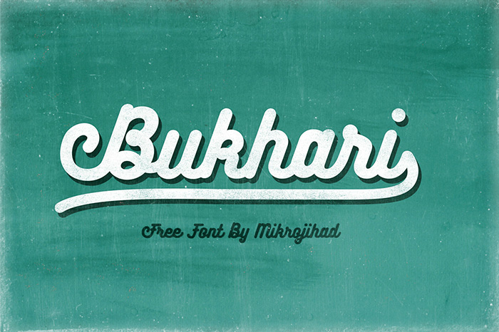 Bukhari Script: A Bold Cursive Typeface for Editorial Design
