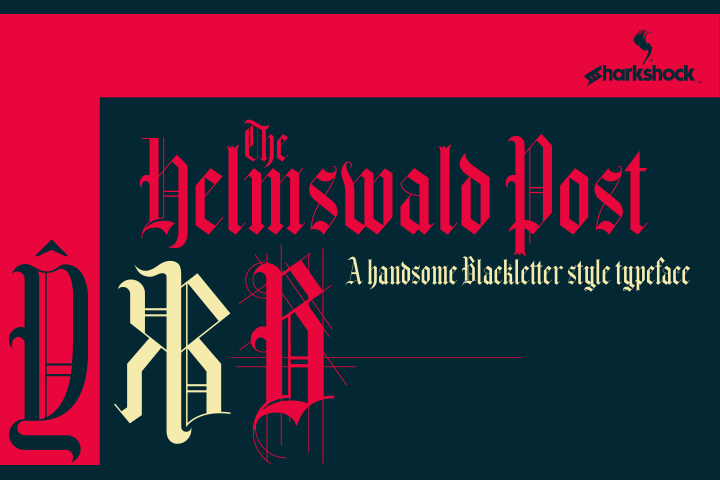 Helmswald Post: A Premium Blackletter Font for Editorial Design