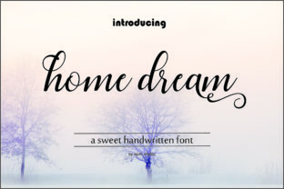 Home Dream Script: A Beautiful Typeface for Your Craft Projects