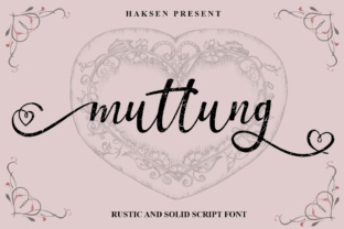 Muttung Script: A Beautiful Typeface for Makers and Creative Sellers