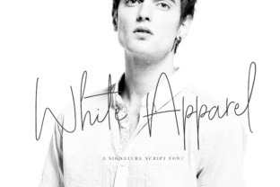 White Apparel Script: A Premium Font for Modern Branding