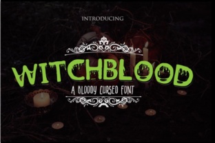 Witchblood Font: A Gothic Typeface for Makers and Crafters